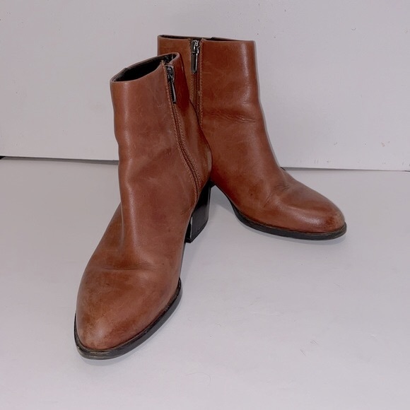 Sam Edelman Shoes - 🔵SAM EDELMAN LEATHER BROWN SIDE ZIP BOOTIES